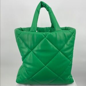 Stand Studio Asante Diamond Tote with Detachable Shoulder Strap | Green